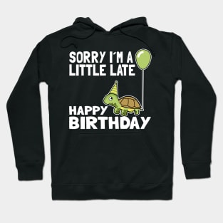 Funny Cute Turtle Birthday Gift Child Bday Present for Kids Hoodie